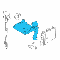 OEM 2016 Nissan Rogue Bracket-Control Unit Diagram - 23714-4BA0B