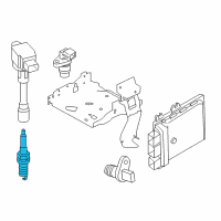 OEM 2017 Nissan Rogue Spark Plug Diagram - 22401-3TA1B