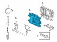 OEM 2022 Acura MDX ELECTRONIC CONTROL U Diagram - 37820-61A-A44
