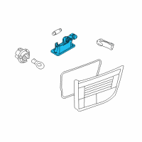 OEM 2010 BMW 328i Registration Plate Lamp Diagram - 63-26-7-176-934