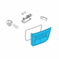 OEM 2010 BMW X5 Rear Light In Trunk Lid, Right Diagram - 63-21-7-295-340