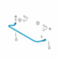 OEM Ford Focus Stabilizer Bar Diagram - 8S4Z-5A772-A