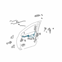 OEM 1999 Toyota Sienna Control Rod Diagram - 69316-08010