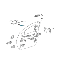 OEM 2002 Toyota Sienna Control Rod Diagram - 69734-08010