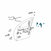 OEM 1999 Toyota Sienna Cylinder & Keys Diagram - 69052-45020