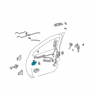 OEM 2000 Toyota Sienna Handle, Inside Diagram - 69206-AA010-E1