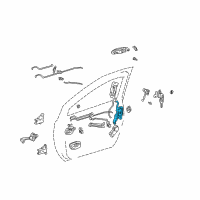 OEM 2002 Toyota Sienna Lock Diagram - 69303-08010