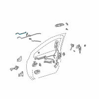 OEM 1998 Toyota Sienna Control Rod Diagram - 69732-08010