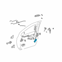 OEM 1998 Toyota Sienna Actuator Diagram - 69120-08010