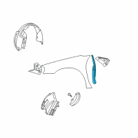 OEM 2006 Chrysler Sebring Shield-Fender Diagram - 4880108AC