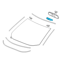 OEM Honda Pilot Automatic Dimming Mirror Attachment Diagram - 76410-SZA-A01