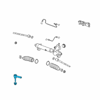 OEM 2014 GMC Terrain Outer Tie Rod Diagram - 19210064