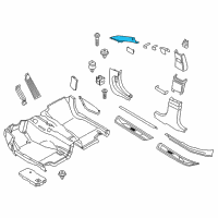 OEM BMW 550i GT xDrive Cover, Column A Left Diagram - 51-43-7-220-565