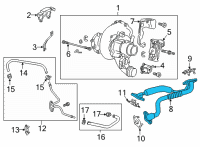 OEM 2020 GMC Sierra 1500 Oil Pipe Diagram - 12663481