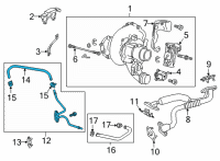 OEM 2022 Cadillac CT4 Coolant Line Diagram - 12703146