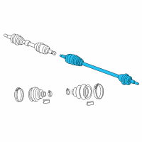 OEM 2005 Chrysler Sebring Axle Half Shaft Diagram - 4593388AB