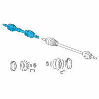 OEM Dodge Stratus Axle Shaft Left Diagram - 5017654AA