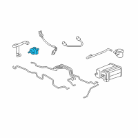 OEM 2014 Cadillac CTS Purge Control Valve Diagram - 12690512