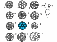 OEM 2022 Jeep Grand Wagoneer ALUMINUM Diagram - 4755414AA