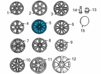 OEM Jeep Grand Wagoneer ALUMINUM Diagram - 4755411AA