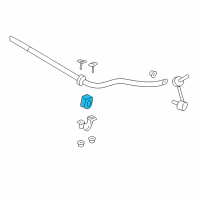 OEM Ford Crown Victoria Stabilizer Bar Bushing Diagram - AW1Z-5484-D