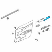 OEM 2020 Honda Insight Armrest (Platinum Gray) Diagram - 83503-TXM-A51ZB