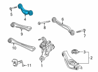 OEM Acura TLX Arm B, Rear (Upper) Diagram - 52530-TGV-A00