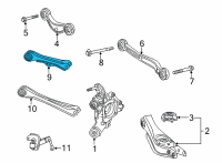 OEM 2021 Acura TLX Arm Assembly, Left Rear Diagram - 52515-TGV-A01