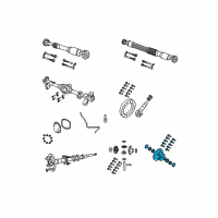 OEM 2021 Jeep Wrangler Case Kit-Differential Diagram - 68393983AA