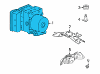 OEM Acura TLX Modulator Assembly, Vsa Diagram - 57100-TGV-A04