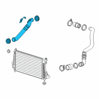 OEM GMC Hose Asm-Charging Air Cooler Outlet Air Diagram - 84189332