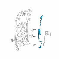 OEM 2008 Lincoln Mark LT Lock Diagram - 8L3Z-18264A00-B
