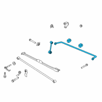 OEM 2010 Ford Mustang Stabilizer Bar Diagram - BR3Z-5A772-B