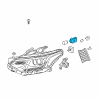 OEM 2018 Chevrolet Traverse Socket Diagram - 23242351