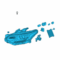 OEM 2021 Chevrolet Traverse Composite Assembly Diagram - 84887857