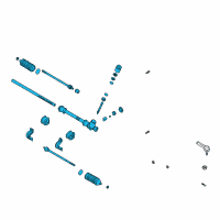 OEM 2001 Kia Rio Gear Assembly-Steering Diagram - 57700FD000