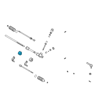 OEM 2001 Kia Rio Rubber-Mounting, Housing Diagram - 0K30A32124