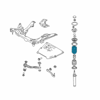 OEM BMW 528i Front Coil Spring Diagram - 31-33-6-768-102