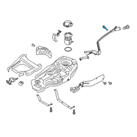 OEM Ford Mustang Filler Pipe Tube Diagram - 8U5Z-17B068-B