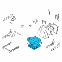 OEM 2000 Infiniti QX4 Cushion Assembly_Front Seat Diagram - 87300-1W541