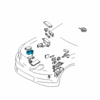 OEM 2011 Lexus GS460 Block, Engine Room Relay Diagram - 82743-30050