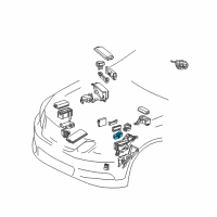 OEM 2009 Lexus IS F Block Assembly, Relay Diagram - 82660-30A60