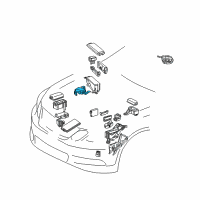 OEM 2010 Lexus IS250 Resister, Fuel Pump Diagram - 23080-31040