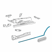 OEM 2006 Lincoln LS Weatherstrip Diagram - YW4Z-54101C36-AA