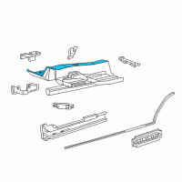 OEM 2002 Lincoln LS Front Floor Pan Diagram - 3W4Z-5411135-AA