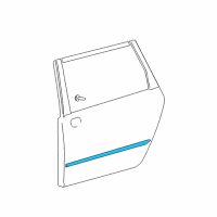 OEM 2004 Toyota Sienna Body Side Molding Diagram - 75741-AE030-B1