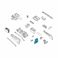 OEM 2008 Nissan Titan Panel-Console, Rear Diagram - 96926-ZR10B
