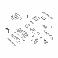 OEM Nissan Armada Cup Holder Assembly Diagram - 68431-ZT00A