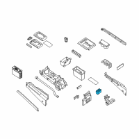 OEM 2011 Nissan Titan Cup Holder Assembly Diagram - 96965-ZR00A