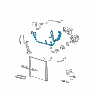 OEM 2004 Mercury Mountaineer Hose & Tube Assembly Diagram - 1L2Z-19D850-DA